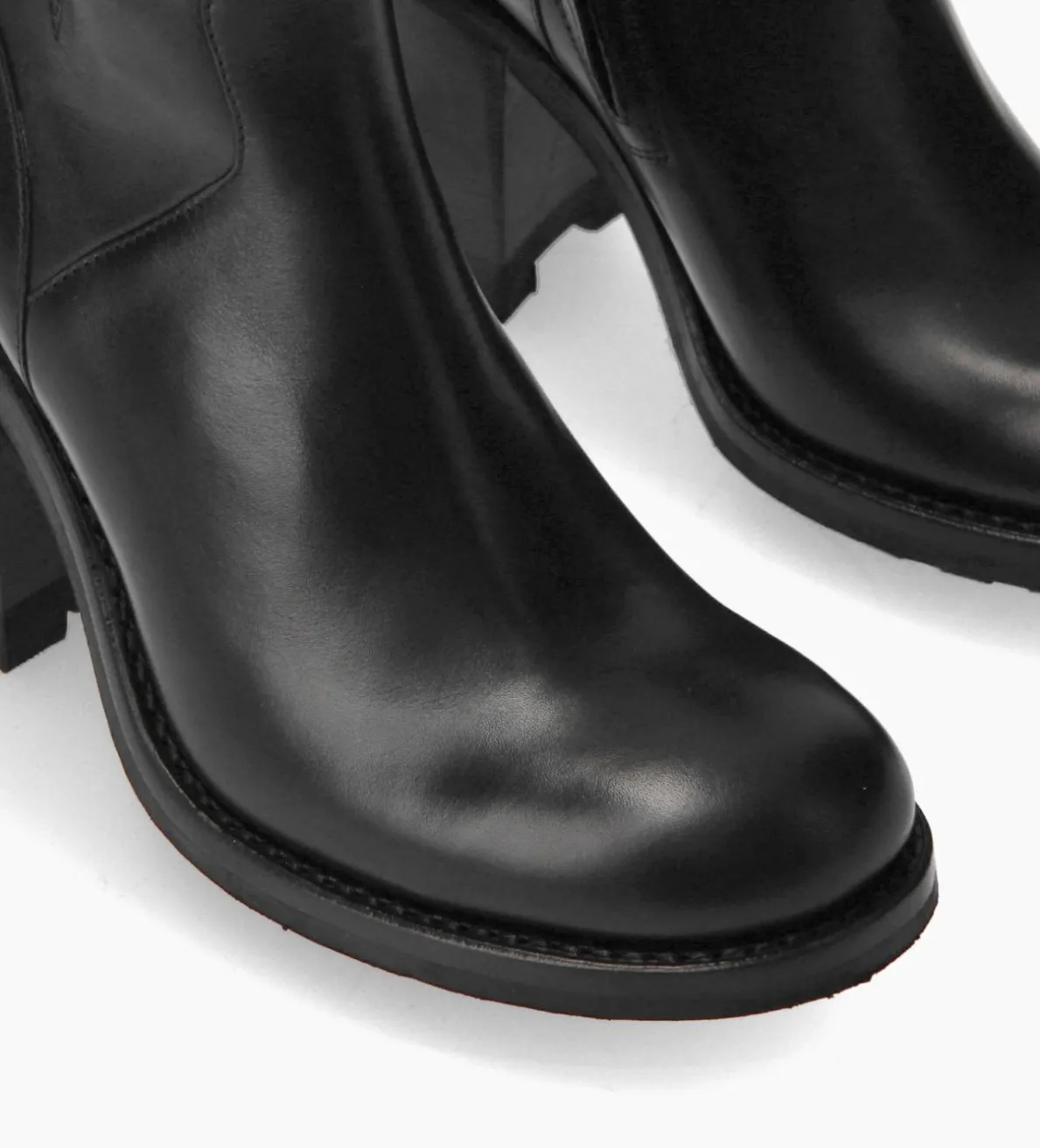 New FREE LANCE Paris Boot biker à boucle - Justy 90 - Cuir lisse - Noir