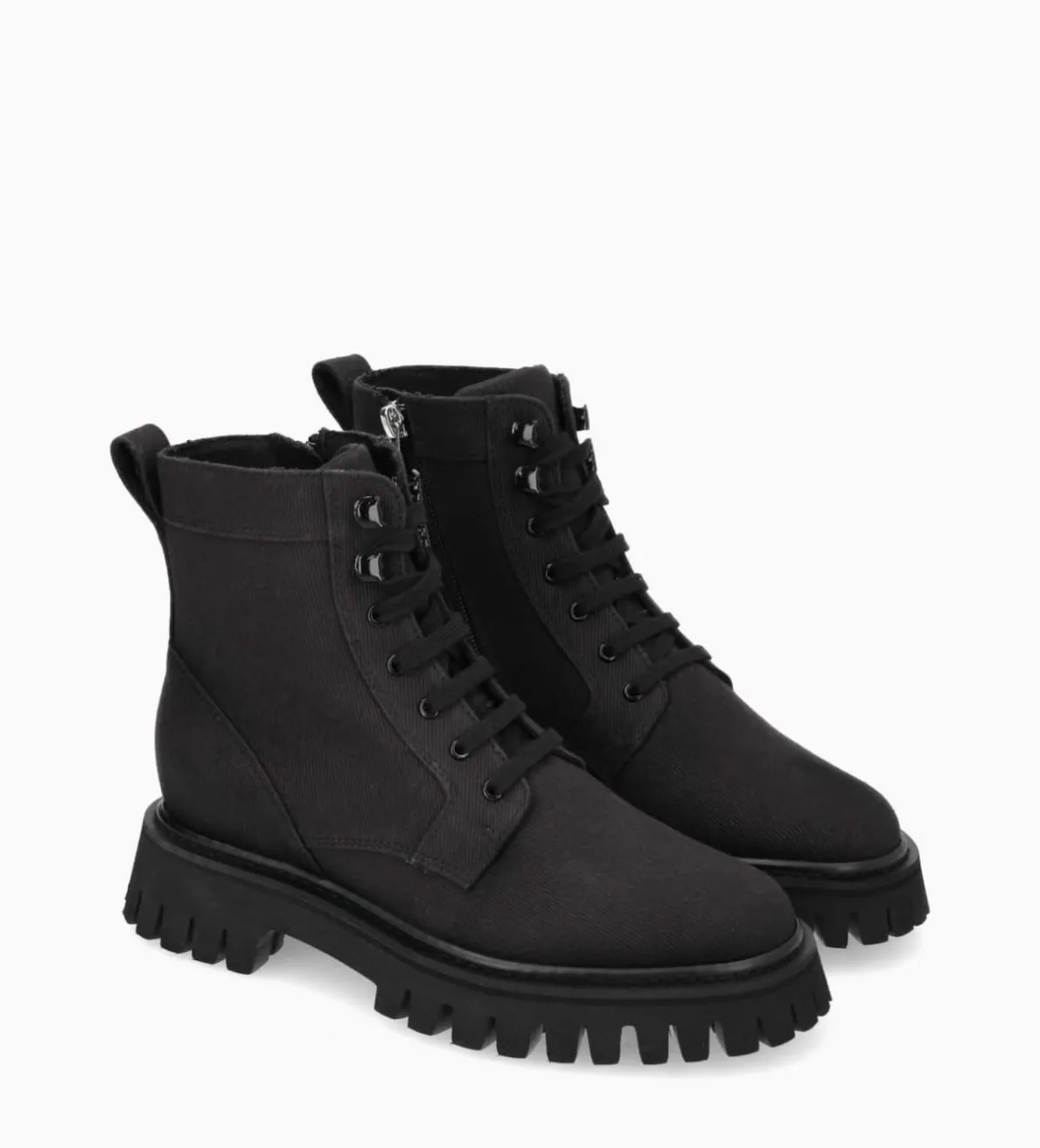 Hot FREE LANCE Paris Boot ranger à zip - Gisèle - Denim - Noir