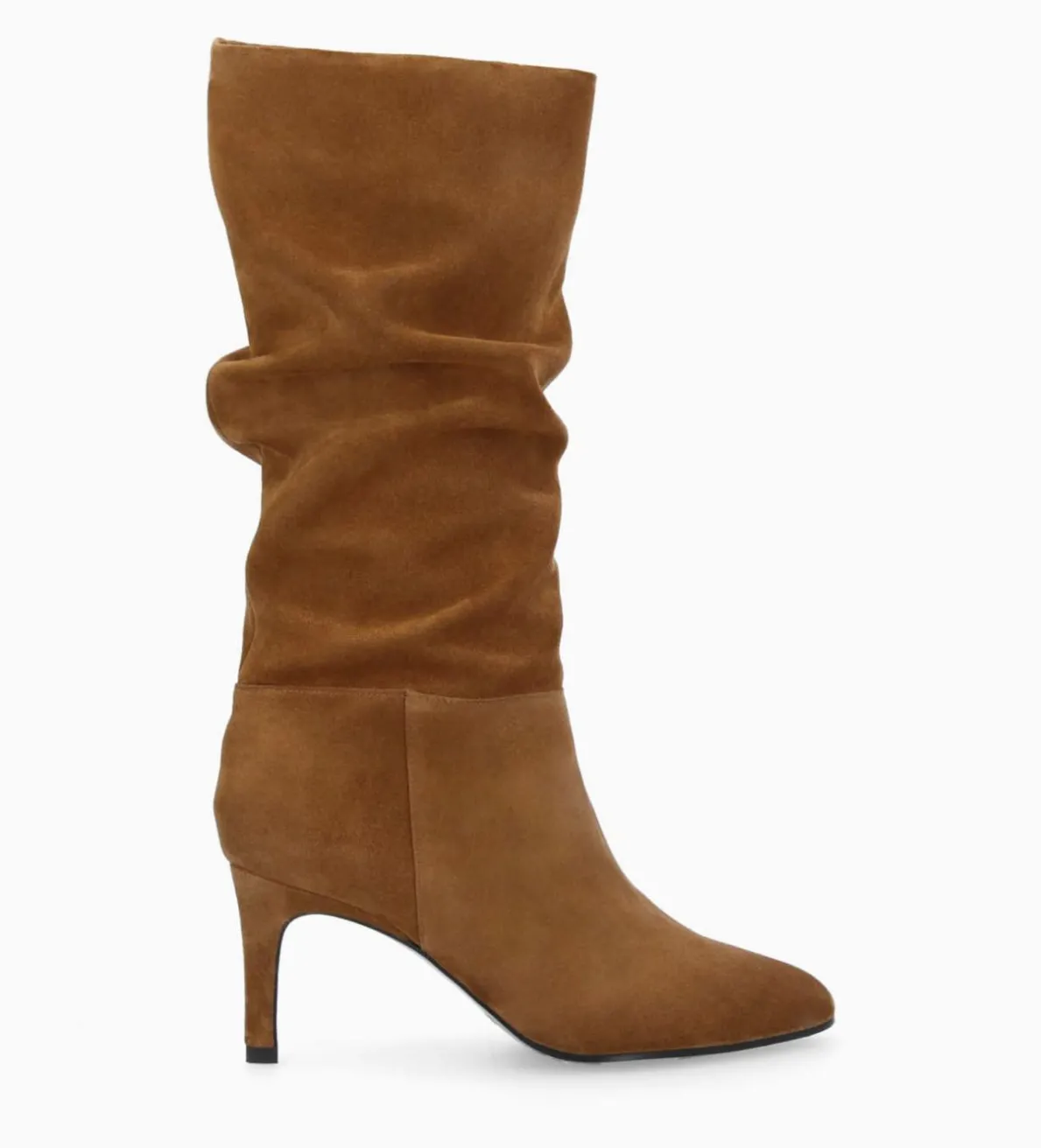 Discount FREE LANCE Paris Botte à talon - Céleste 65 - Cuir velours - Brun