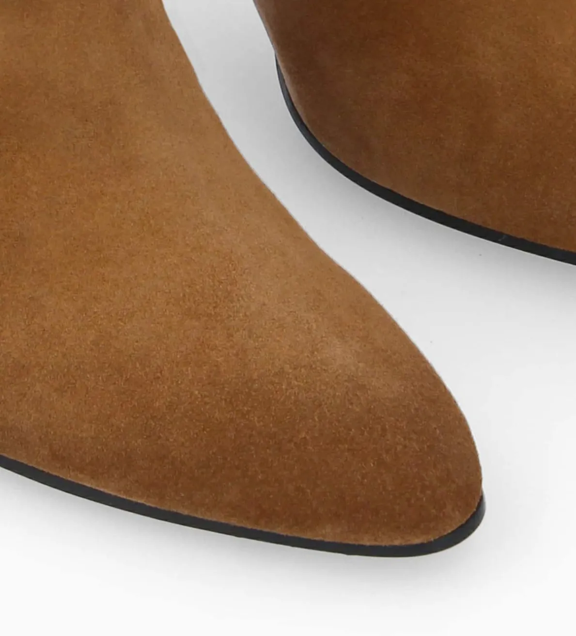 Discount FREE LANCE Paris Botte à talon - Céleste 65 - Cuir velours - Brun