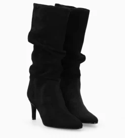 Sale FREE LANCE Paris Botte à talon - Céleste 65 - Cuir velours - Noir