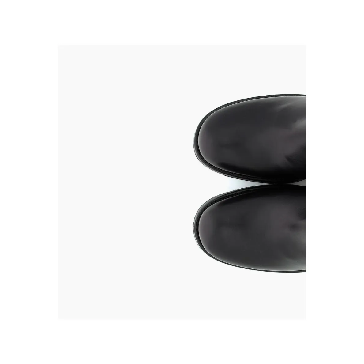Best FREE LANCE Paris Botte biker à double boucle biker - Biker 70 - Cuir lisse - Noir