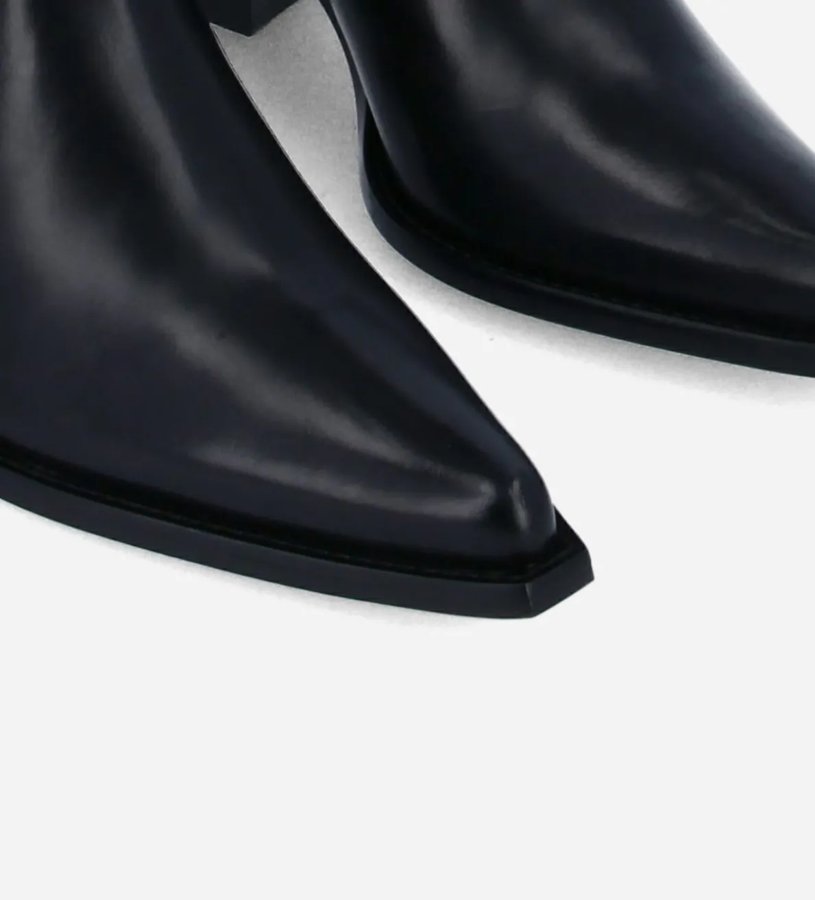 Best FREE LANCE Paris Botte western à talon - Ruby 50 - Cuir de veau lisse brillant - Noir