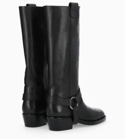 Sale FREE LANCE Paris Botte western avec harnais - Carma 45 - Cuir lisse - Noir
