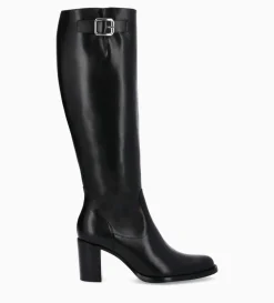 Best FREE LANCE Paris Botte zippée à talon - Legend 70 - Cuir de veau lisse brillant - Noir