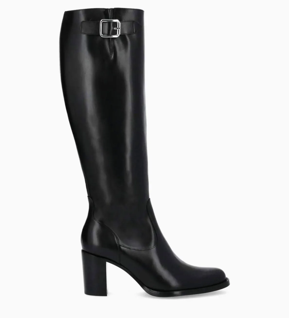 Best FREE LANCE Paris Botte zippée à talon - Legend 70 - Cuir de veau lisse brillant - Noir