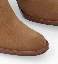 FREE LANCE Paris Botte zippée à talon - Legend 70 - Cuir velours - Sienna