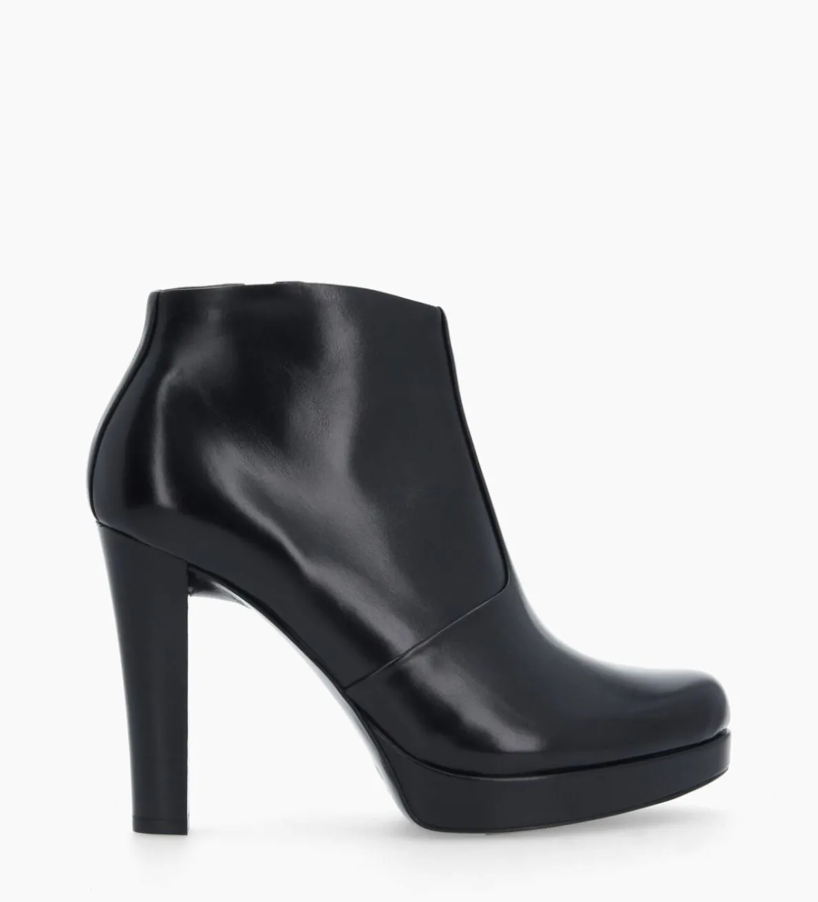 Clearance FREE LANCE Paris Bottine à talon à zip - Juke 70 - Cuir lisse - Noir
