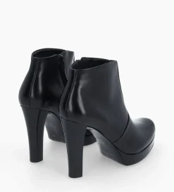 Clearance FREE LANCE Paris Bottine à talon à zip - Juke 70 - Cuir lisse - Noir