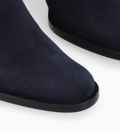 Outlet FREE LANCE Paris Bottine à talon à zip - Legend 70 - Cuir velours - Marine
