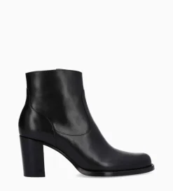 Sale FREE LANCE Paris Bottine à talon à zip - Legend 70 - Cuir lisse brillant - Noir
