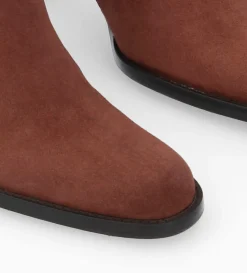Clearance FREE LANCE Paris Bottine à talon à zip - Legend 70 - Cuir velours - Grenat
