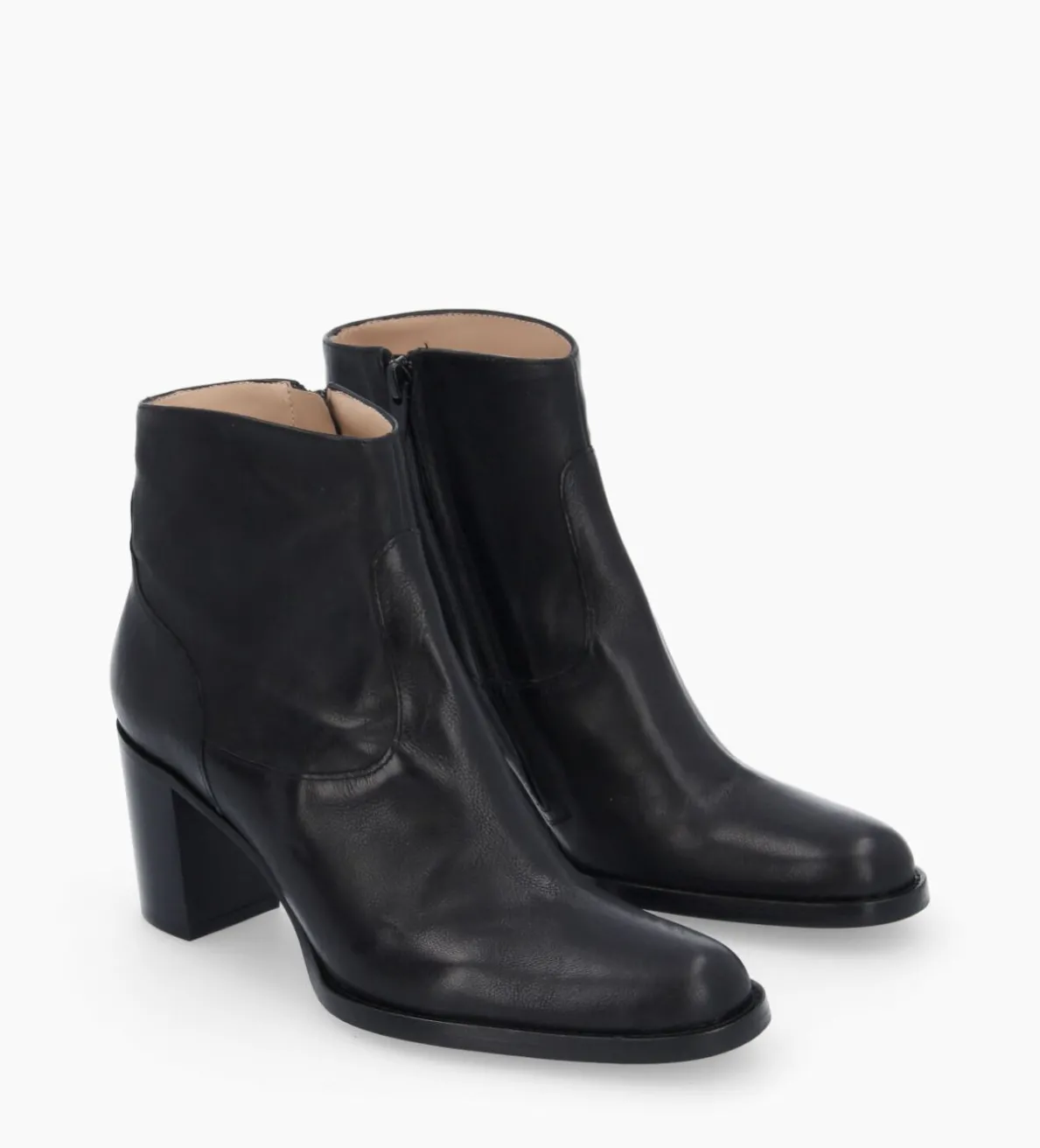 Discount FREE LANCE Paris Bottine à talon à zip - Legend 70 - Cuir grainé - Noir