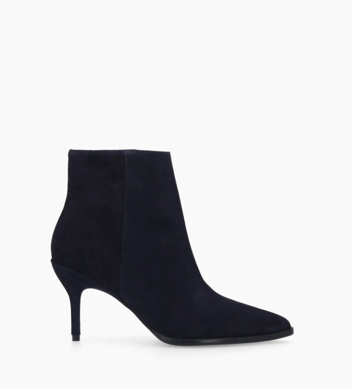 Outlet FREE LANCE Paris Bottine à talon aiguille - Jamie 70 - Cuir velours - Marine