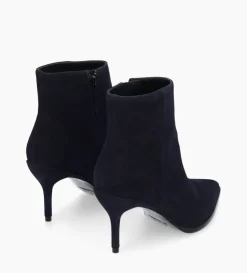 Outlet FREE LANCE Paris Bottine à talon aiguille - Jamie 70 - Cuir velours - Marine
