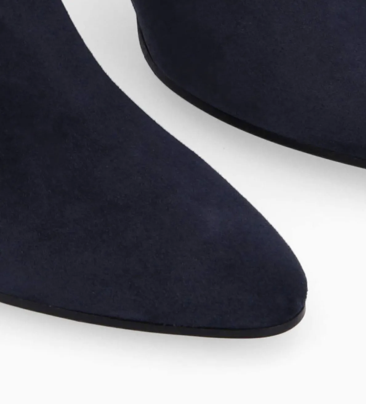 Best FREE LANCE Paris Bottine à talon aiguille zippée - Stella 65 - Cuir velours - Marine