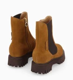 Online FREE LANCE Paris Bottine chelsea - Georgia - Cuir velours - Biscuit
