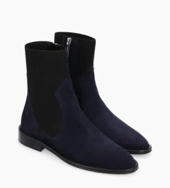 Hot FREE LANCE Paris Bottine chelsea - Harri 25 - Cuir velours - Marine