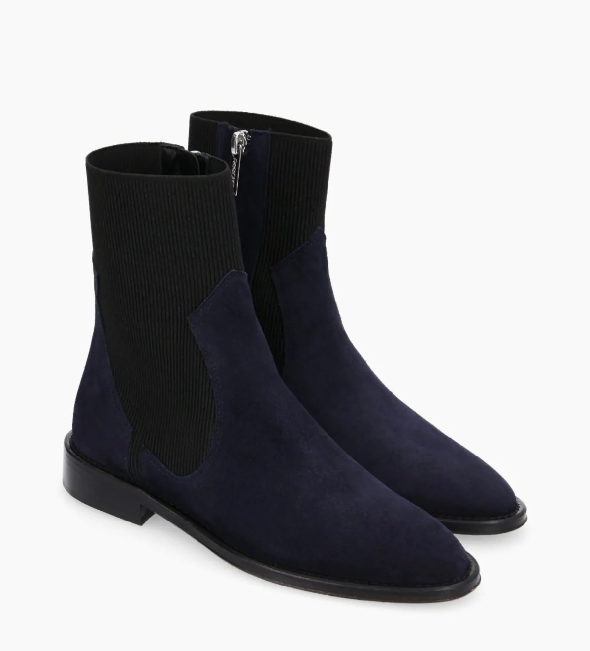 Hot FREE LANCE Paris Bottine chelsea - Harri 25 - Cuir velours - Marine