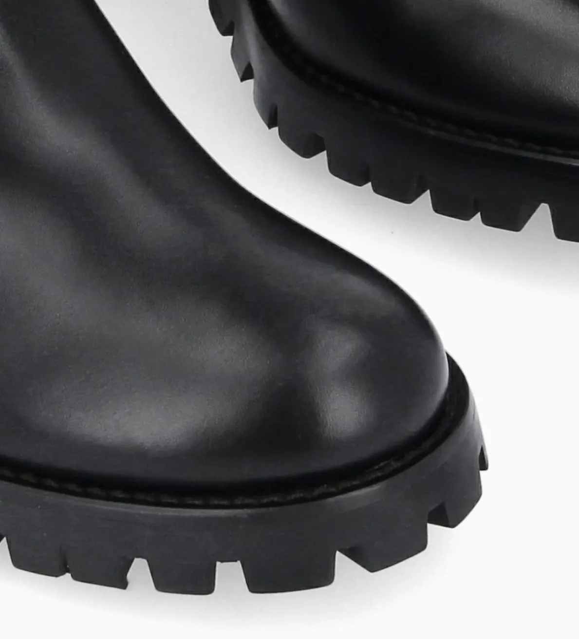 Outlet FREE LANCE Paris Bottine chelsea à talon - Jade 45 - Cuir de veau lisse brillant - Noir