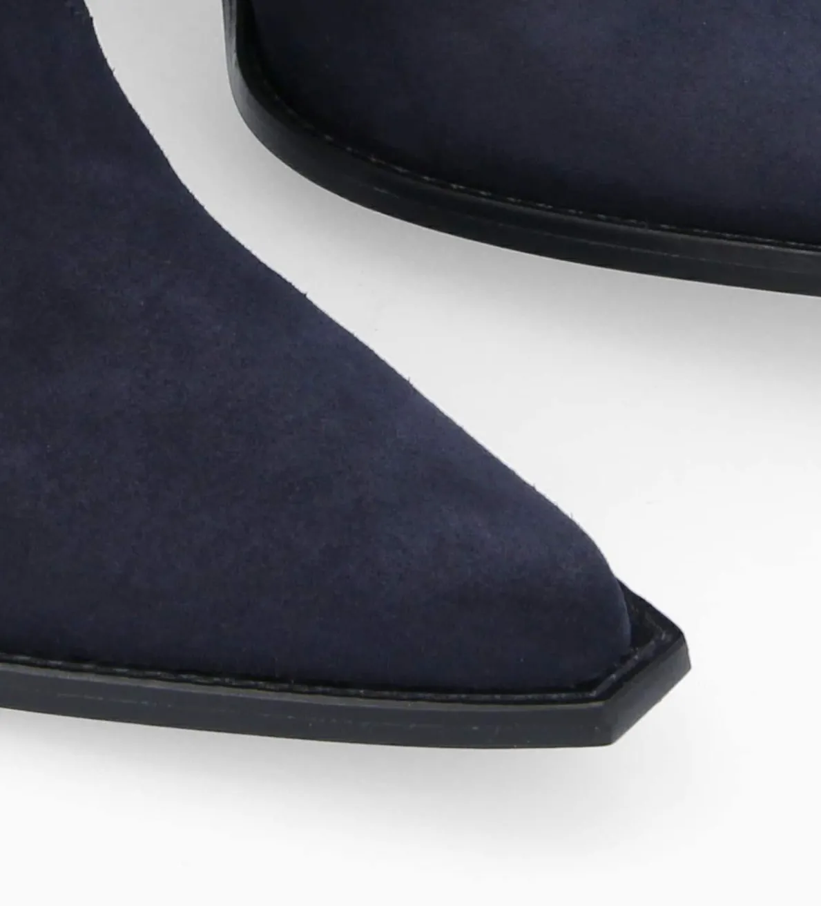 Clearance FREE LANCE Paris Bottine western brodée à talon avec clous - Tippi 80 - Cuir velours/Cuir imprimé serpent - Marine