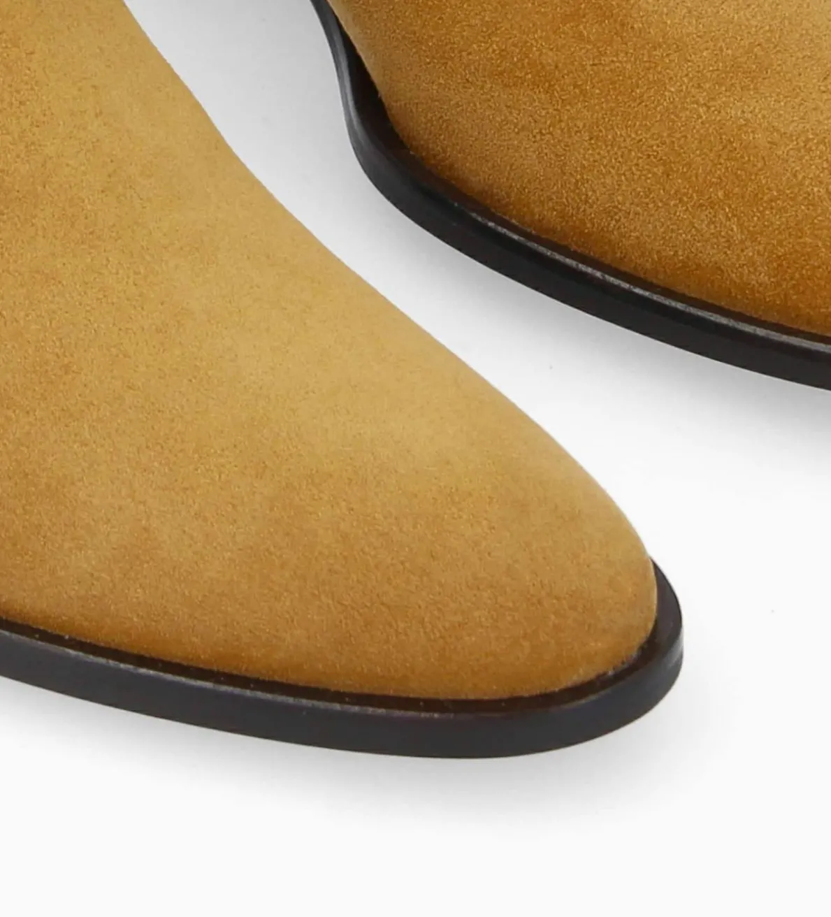 New FREE LANCE Paris Bottine western chelsea - Kim 40 - Cuir velours - Caramel