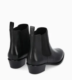 Hot FREE LANCE Paris Bottine western chelsea - Kim 40 - Cuir lisse - Noir