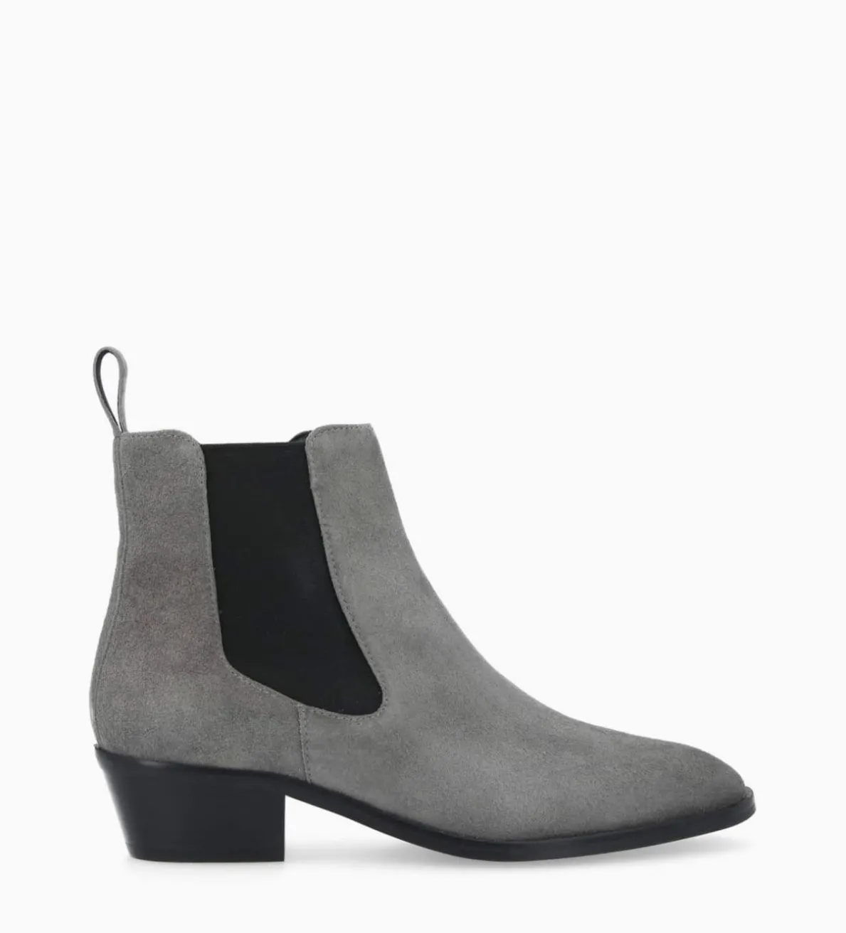 Clearance FREE LANCE Paris Bottine western chelsea - Kim 40 - Cuir velours - Graphite