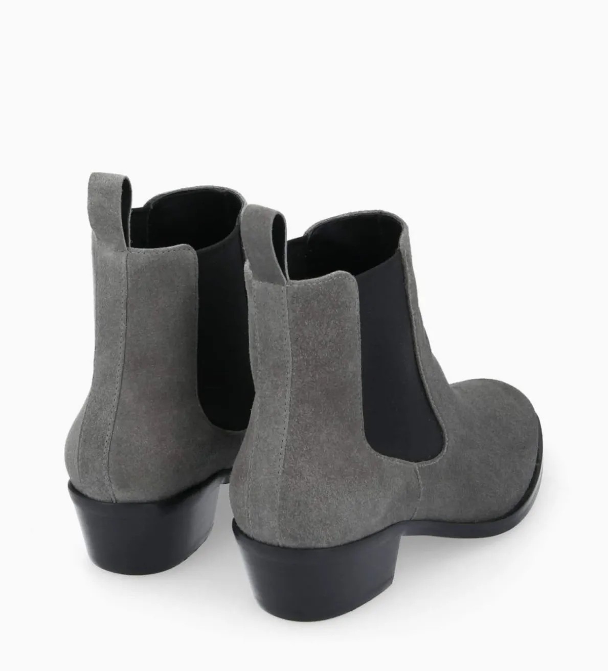 Clearance FREE LANCE Paris Bottine western chelsea - Kim 40 - Cuir velours - Graphite