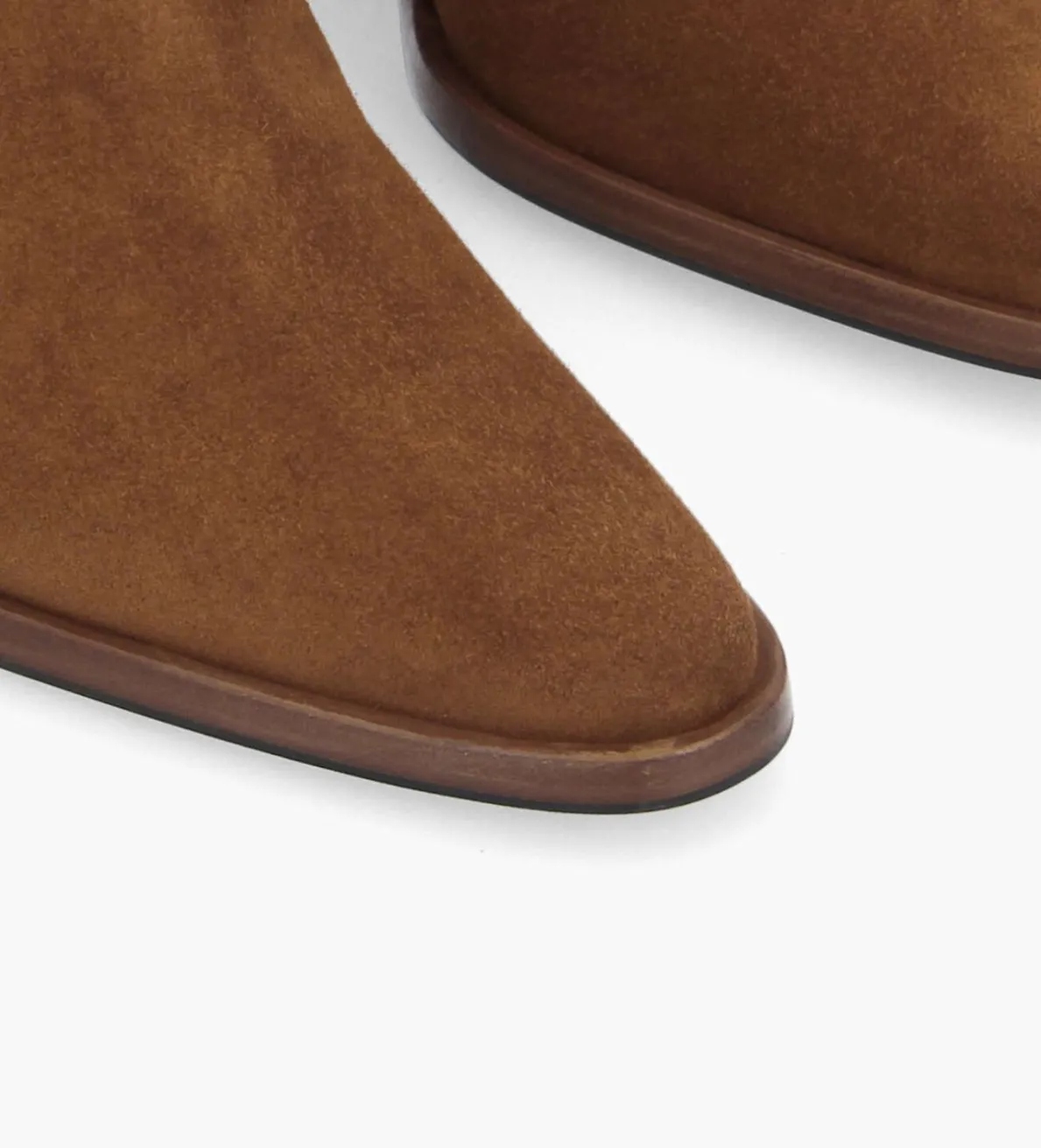 Online FREE LANCE Paris Bottine western zippée - Jane 7 - Cuir velours - Marron