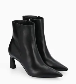 Discount FREE LANCE Paris Bottine zippée à talon - Cathleen 65 - Cuir de veau lisse brillant - Noir