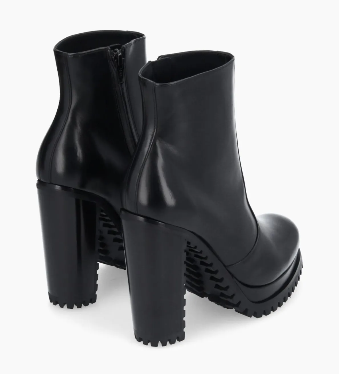Discount FREE LANCE Paris Bottine zippée à talon - Lery 7 - Cuir lisse - Noir