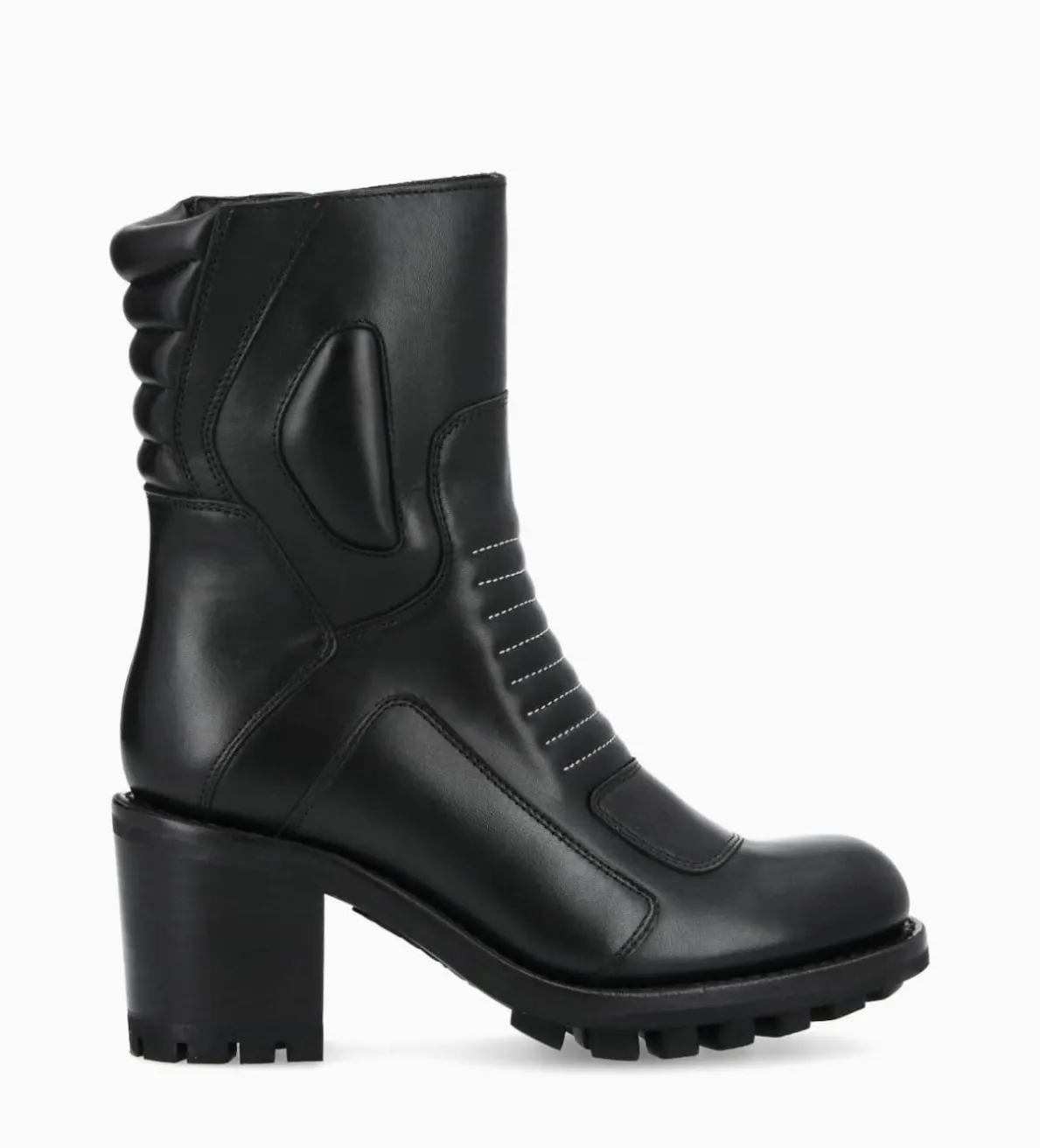 Clearance FREE LANCE Paris Bottine zippée à talon - Louise 70 - Cuir lisse - Noir