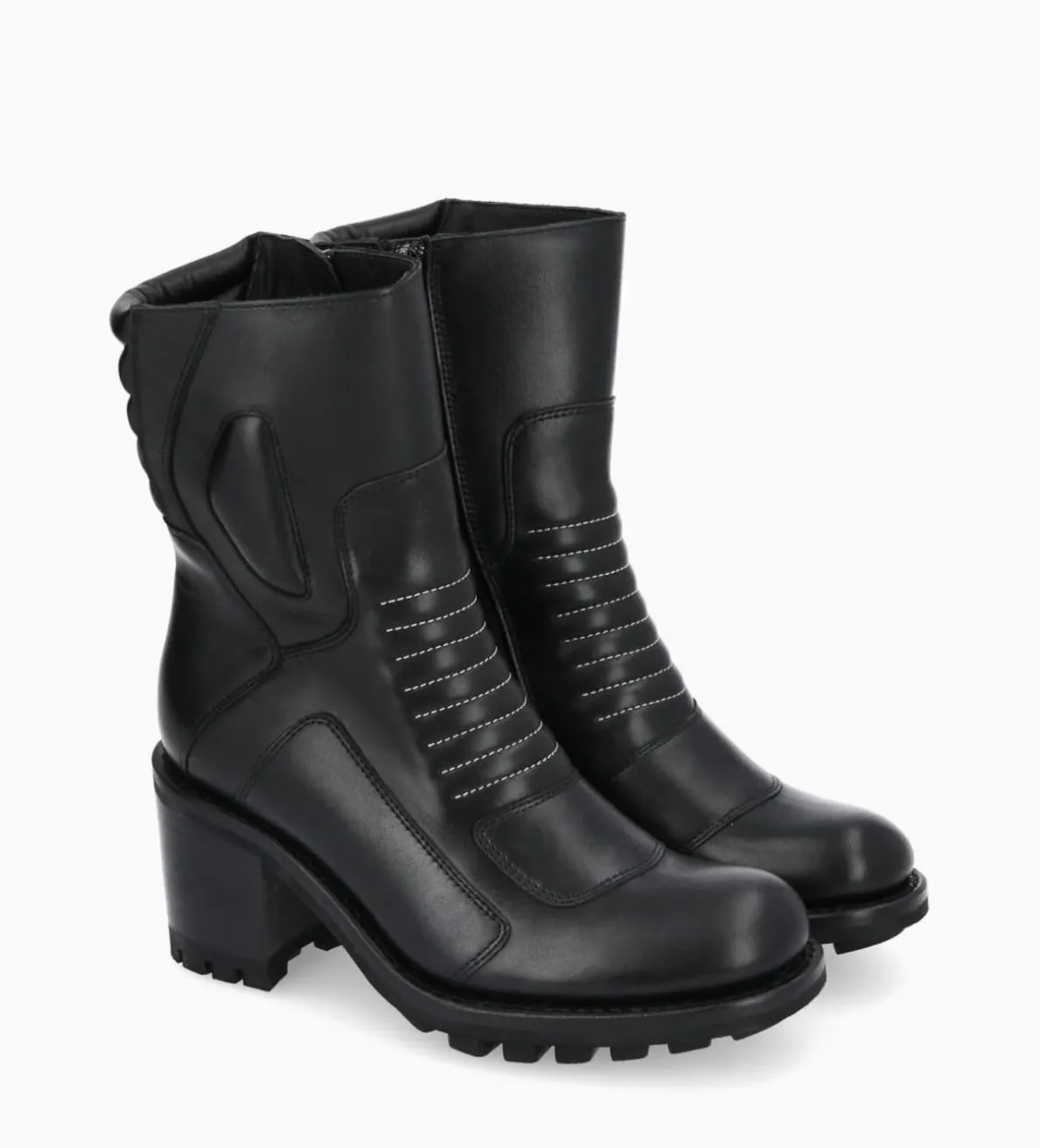 Clearance FREE LANCE Paris Bottine zippée à talon - Louise 70 - Cuir lisse - Noir