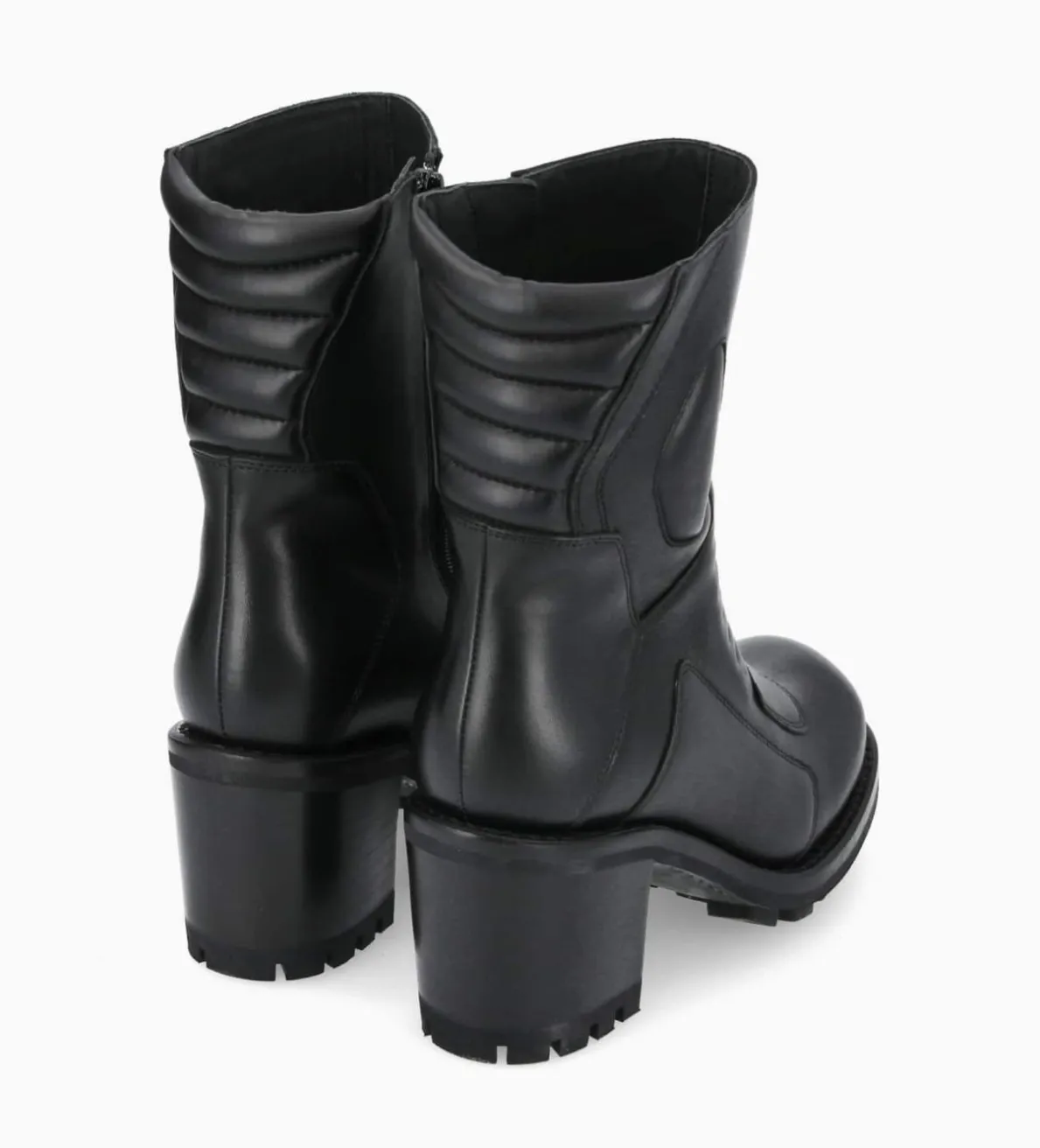 Clearance FREE LANCE Paris Bottine zippée à talon - Louise 70 - Cuir lisse - Noir