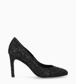 Online FREE LANCE Paris Escarpin - Mirri 85 - Toile pailletée - Onyx/Noir