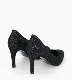 Online FREE LANCE Paris Escarpin - Mirri 85 - Toile pailletée - Onyx/Noir