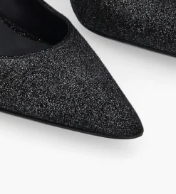 FREE LANCE Paris Escarpin - Rosie 65 - Cuir veau velours pailleté - Noir