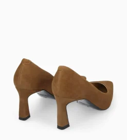 New FREE LANCE Paris Escarpin à talon à bout pointu - Iris 65 - Cuir velours - Brun