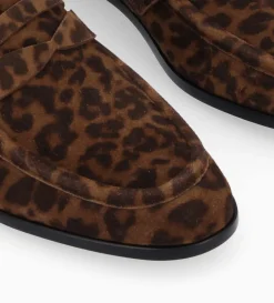 Clearance FREE LANCE Paris Mocassin - Anaïs - Cuir velours - Léopard