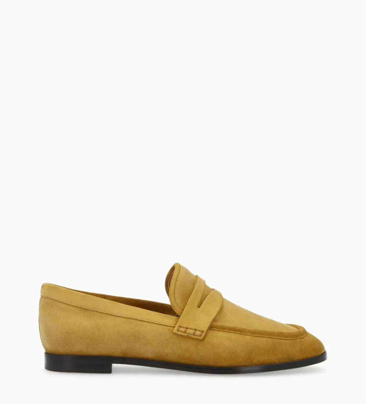 Best FREE LANCE Paris Mocassin - Anaïs - Cuir velours - Moutarde
