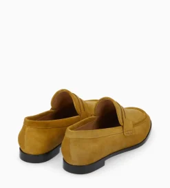 Best FREE LANCE Paris Mocassin - Anaïs - Cuir velours - Moutarde