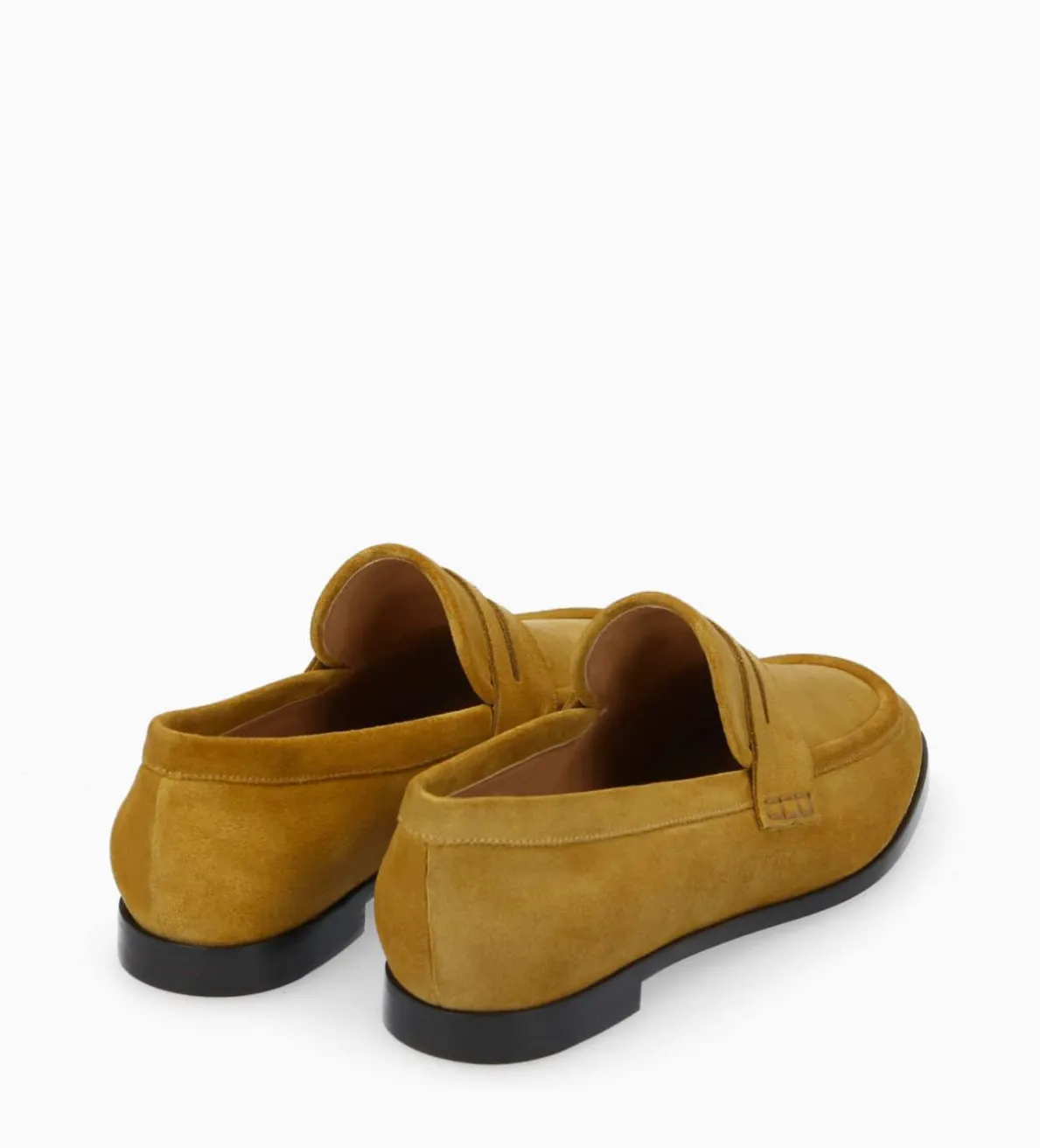 Best FREE LANCE Paris Mocassin - Anaïs - Cuir velours - Moutarde