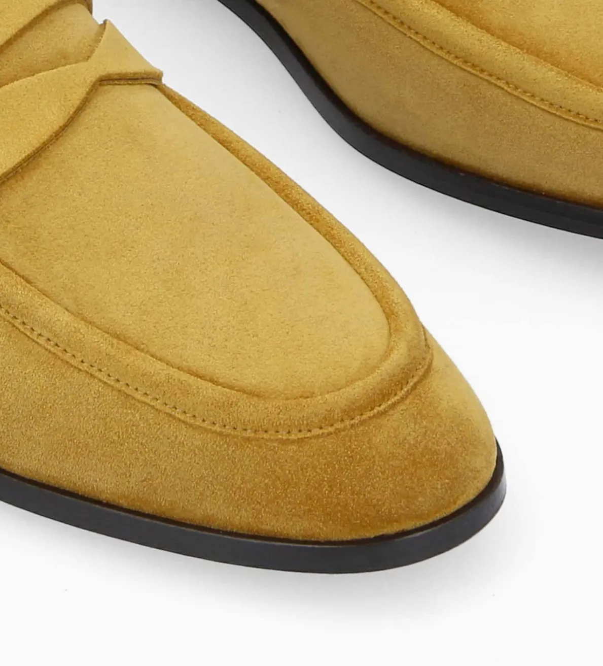Best FREE LANCE Paris Mocassin - Anaïs - Cuir velours - Moutarde