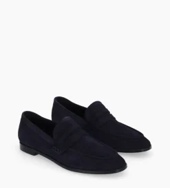 New FREE LANCE Paris Mocassin - Anaïs - Cuir velours - Marine
