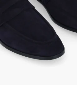 New FREE LANCE Paris Mocassin - Anaïs - Cuir velours - Marine