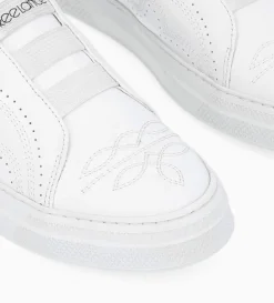 Online FREE LANCE Paris Sneaker - Panic - Cuir lisse - Blanc