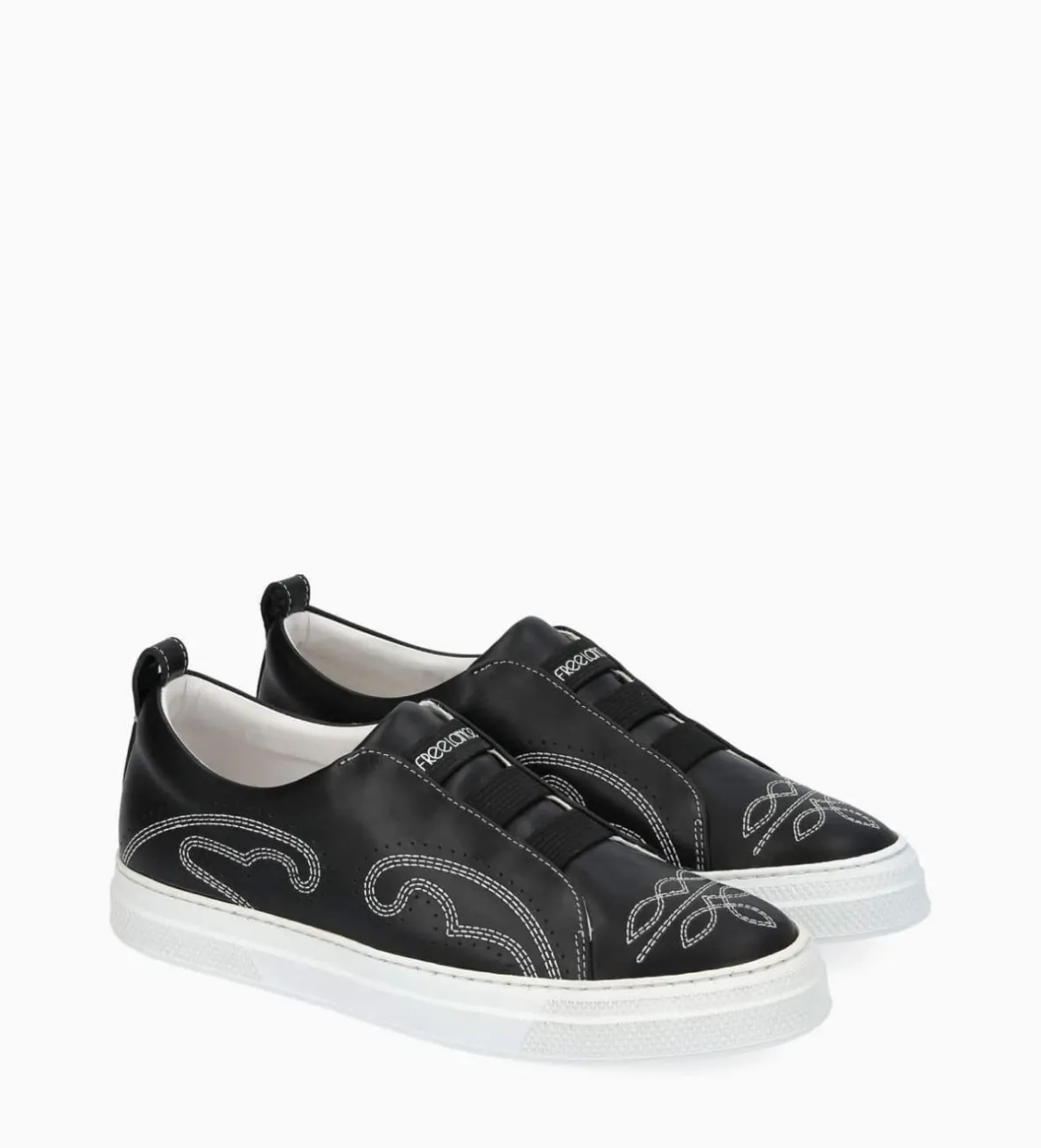 Clearance FREE LANCE Paris Sneaker - Panic - Cuir lisse - Noir